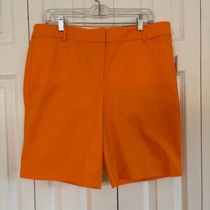 SUMMER SALE!Talbots Bermuda Short NWT 9 1/2" length petite orange melon size 14P